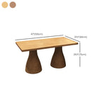 Trendy Square/Rectangle Solid Wood Table with Eased Edges, No Seating, and Assembly Required