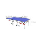 Indoor/Outdoor Cerulean Synthetic Laminate Ping Pong Table with Included Paddle