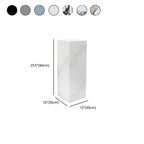 Square Marble Pattern Stone Display Table with Unfinished Finish, 30 to 39 in/20 to 29 in/40 in & above Height, Up to 19 in Size