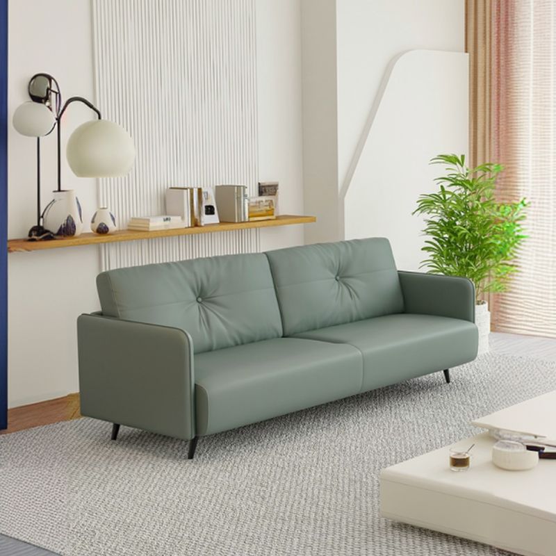 Modish Solid Color Stain Resistant Standard Sofa in Beige, 3-seater/for 2
