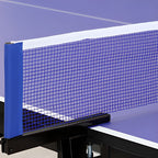 Dual-Tone Cerulean/Olive Green Indoor/Outdoor Ping Pong Table with Synthetic Laminate and Paddle