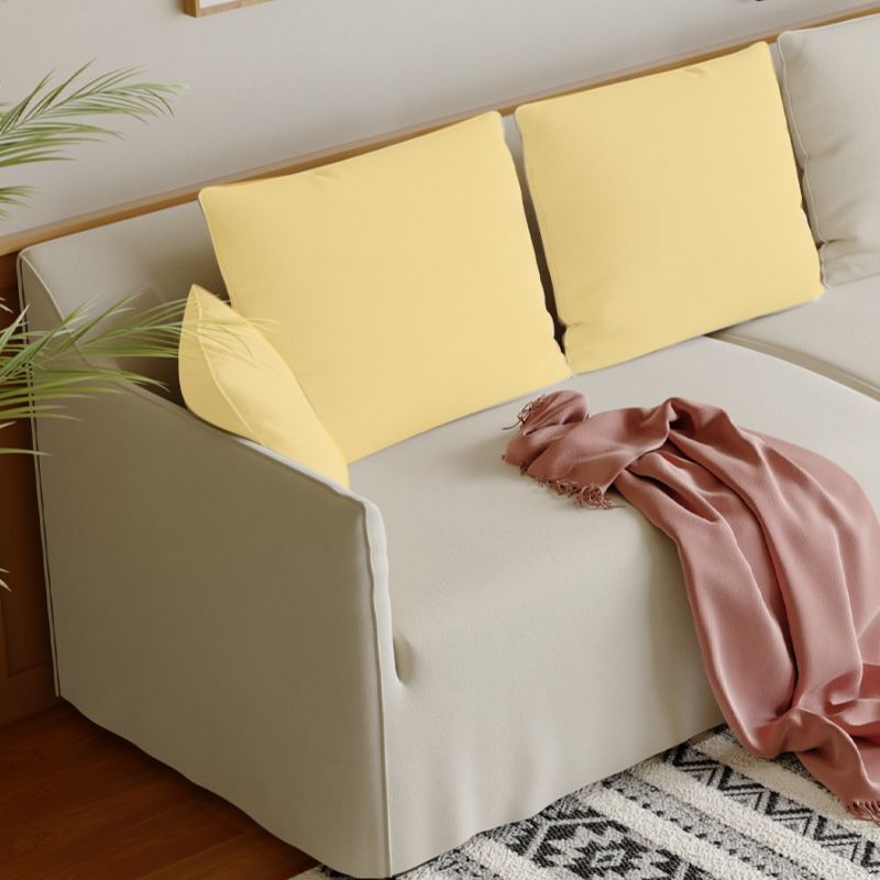 Standard Sofa/Loveseat in Light Gray/Emerald Green/Beige with Dressmaker Skirt and 5 Pillows