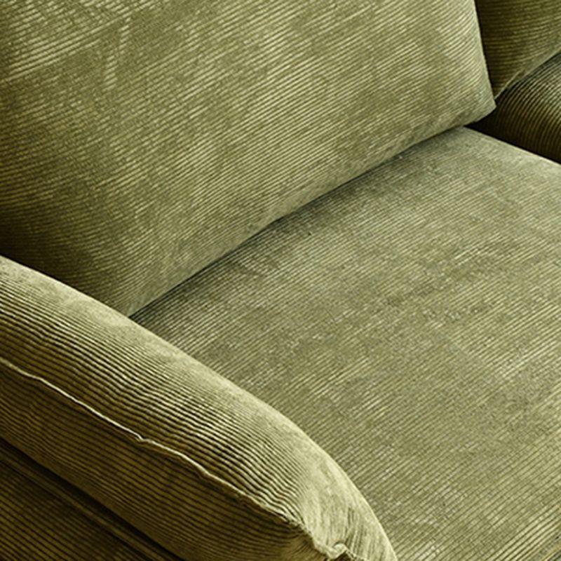 Trendy Stain Resistant Loveseat in Flannel with Butter Color/Light Blue/Beige Upholstery, Seats 2 with Receptacle Storage and Slipcover