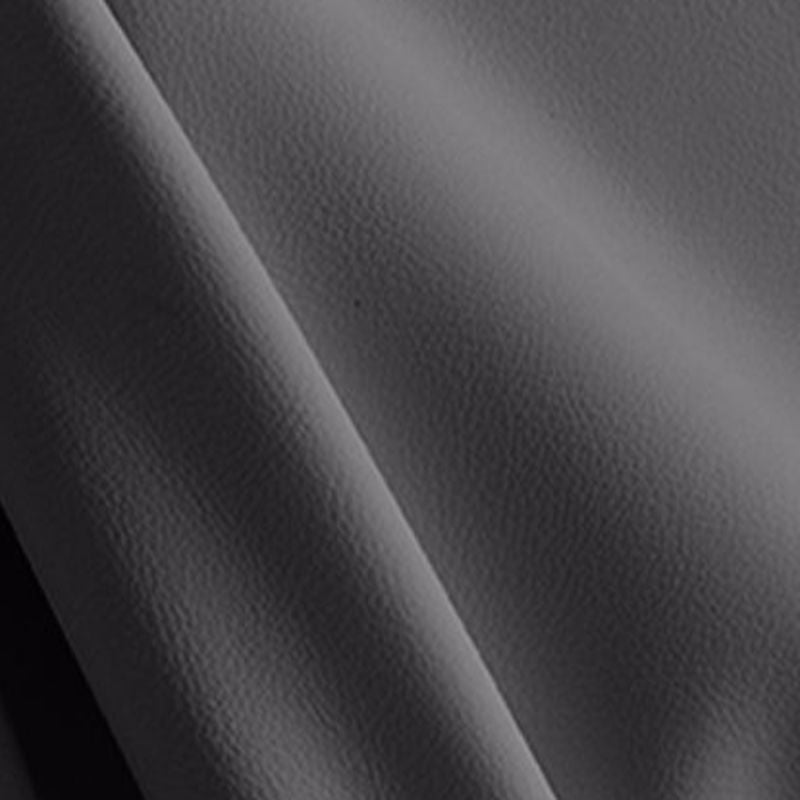 Modern Solid Color Scratch-defiant Standard Sofa in Pu with Black/Dark Grey/Ivory Upholstery, 3-seater, and 2 Pillows