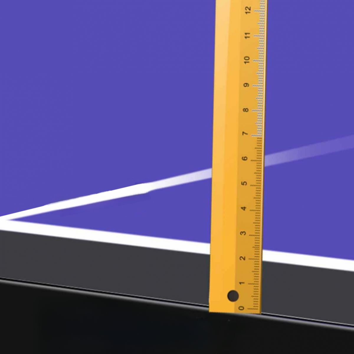 Indoor Ping Pong Table with Dark Blue/Olive Green Synthetic Laminate Top and Included Table Tennis Paddle