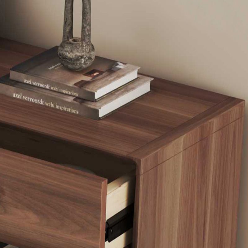 Trendy Raw Wood Wardrobe Chest Of Drawers with 4 Drawers, Hutch, 2 Interior Shelves, Horizontal
