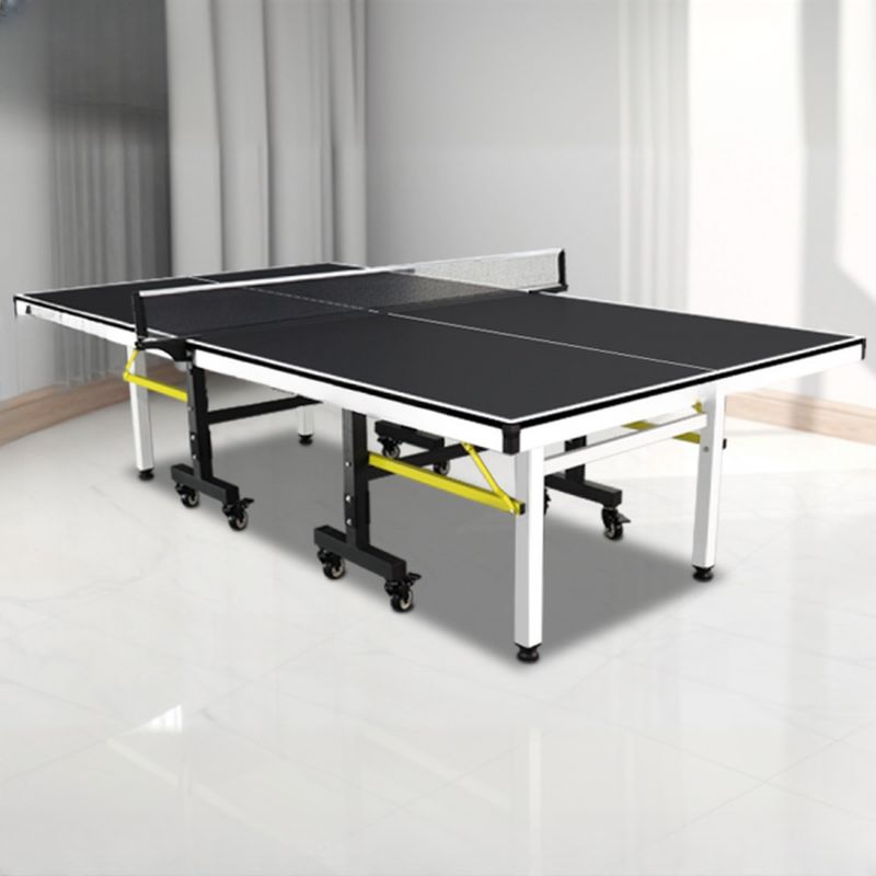 Indoor Synthetic Laminate Ping Pong Table with Ink/Cerulean Top and Included Paddle