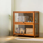 Bambusa Flooring Curio Cabinet with Stockroom, 4 Cabinets/3 Cabinets/2 Cabinets, 4 Shelves/3 Shelves/2 Shelves, 4 Doors/3 Doors/2 Doors