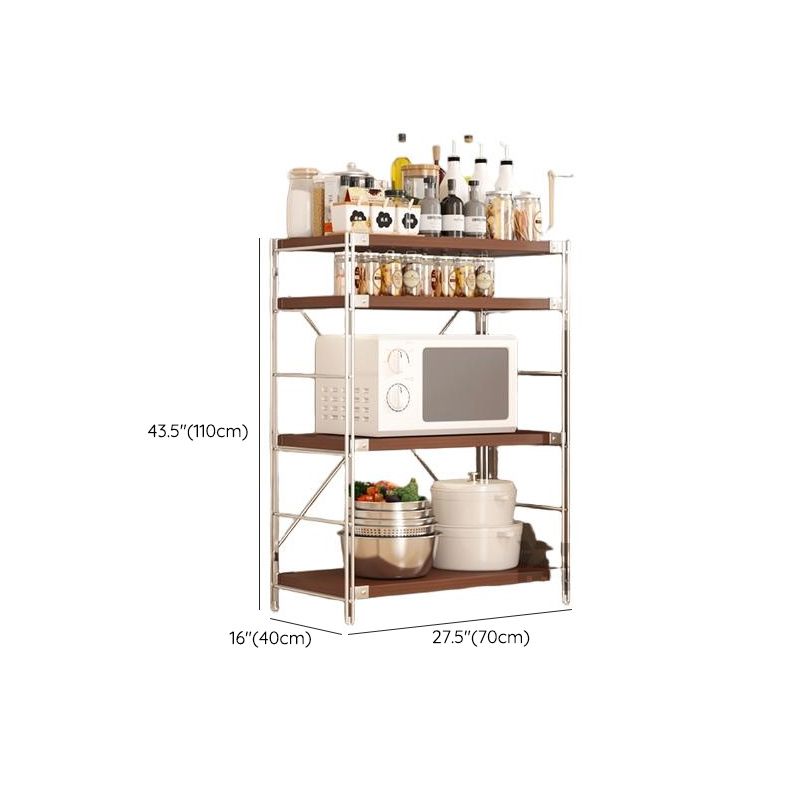 Brown Standard Baker's Rack with Butcher Rack, Rust Resistant