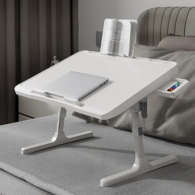 Trendy Engineered Wood Computer Stand with Flexible Height, Compartment, and Ergonomic Tilt