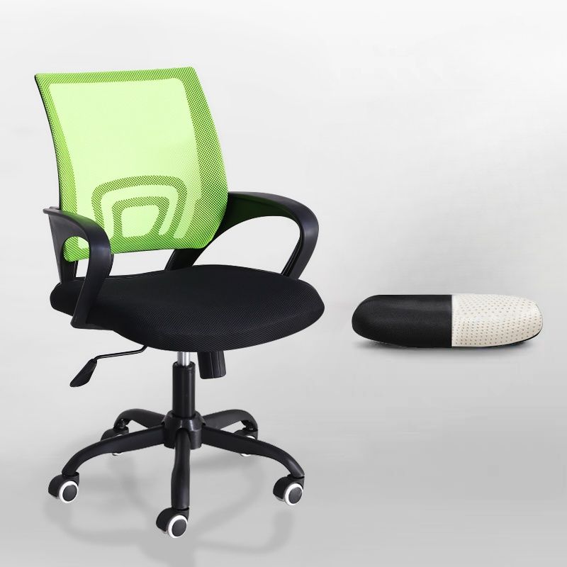 Midnight Black Framed Tilt Available Multi-levelled Single Color Glide Office Chair with Armrest, Wheels and Lumbar Support