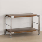Minimalist Steel Pallet Storage Rack with Flexible Shelves, Free Standing