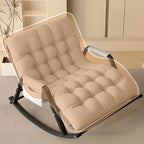 Casual 2 Person Rocking Chair Couch, Stationary with Rear Back