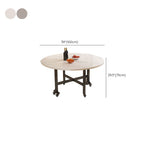 Trendy Folding Circular-shaped Foldable Banquet Table with Rust Resistant Laminate Top