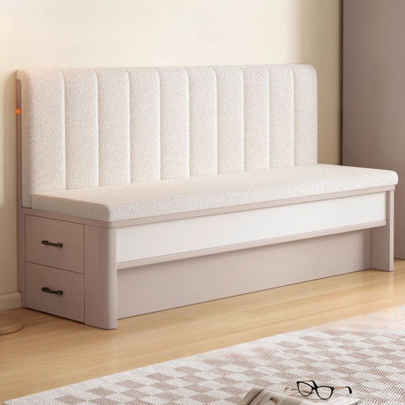 Simple Channel Back Single Sided Booth with Foam Upholstery