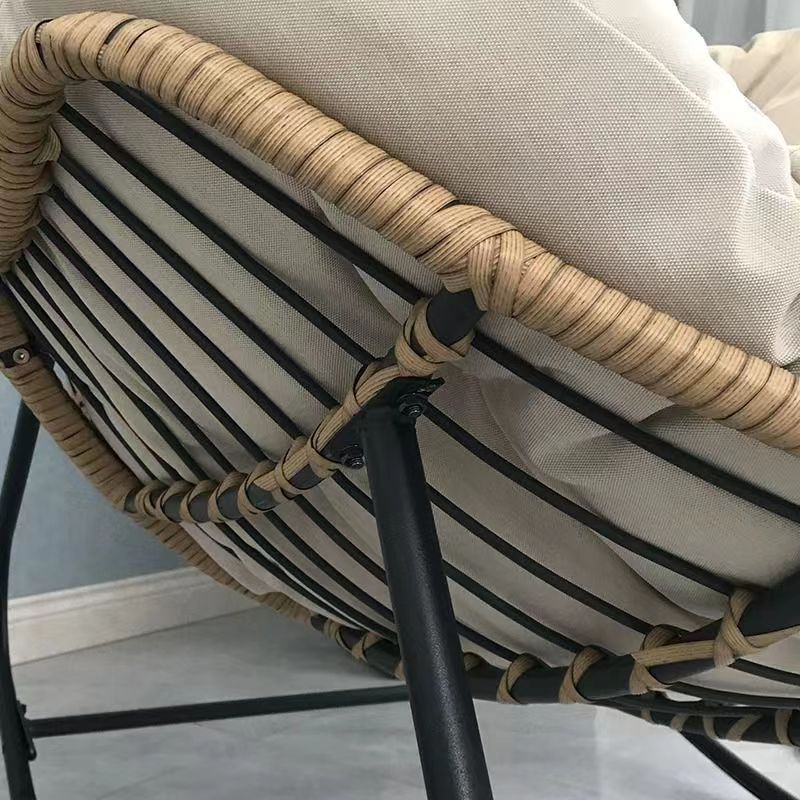 Casual Rocking Chair Couch with Rear Back and Stationary Design