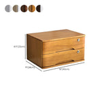 Free Standing Lateral Filing Cabinet/Vertical Filing Cabinet in Natural Wood with 1 Shelf and Key Lock in a Contemporary Style