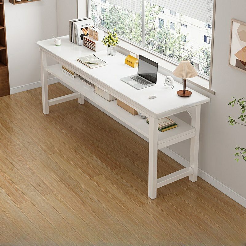 Non-Storage Feature Square 15.7'' Front-to-Back Modern Writing Office Desk Without Color