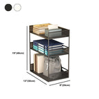 All Ages Metal Tool Roll Cart with 4 Wheels and 3 Tier/2 Shelves