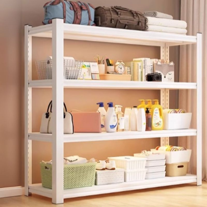 Minimalist Alloy Warehouse Storage Rack with Adjustable Shelves, Detached for General Storage
