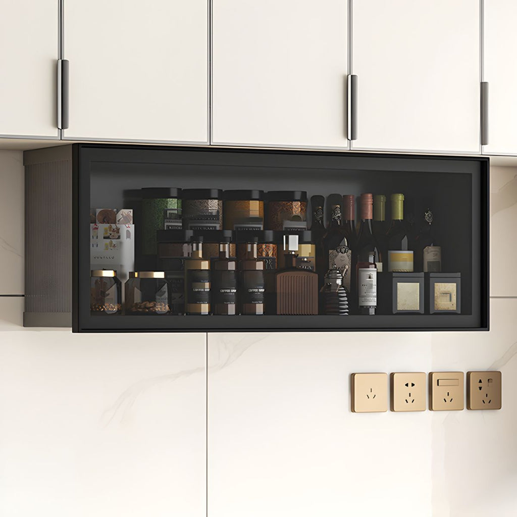 Modern Wall Mounted Display Stand Metal Storage Cabinet for Kitchen