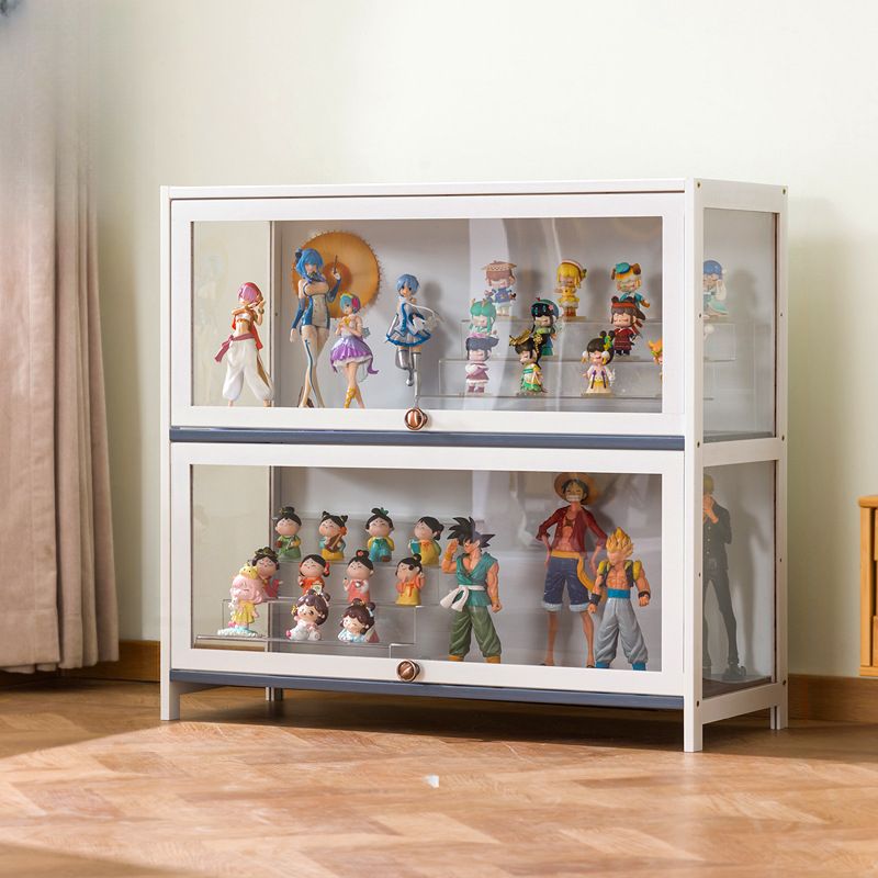 Bambusa Flooring Curio Cabinet with Stockroom, 4 Cabinets/3 Cabinets/2 Cabinets, 4 Shelves/3 Shelves/2 Shelves, 4 Doors/3 Doors/2 Doors