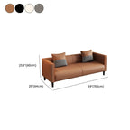 Trendy Solid Color Water Resistant Standard Sofa/Loveseat in Grey/Beige/Amber Color, Seats 3/2 People with 2 Pillows