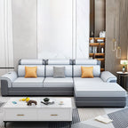 Traditional Style Backrest Modular Sofa Simple Living Room Sofa with Armrests