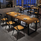Simplistic No Seating Eased Edge Assembly Required Solid Wood Square