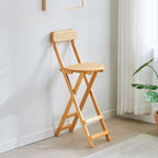 Tropical Cocoa/Natural Color Willow Space-saving Bistro Stool