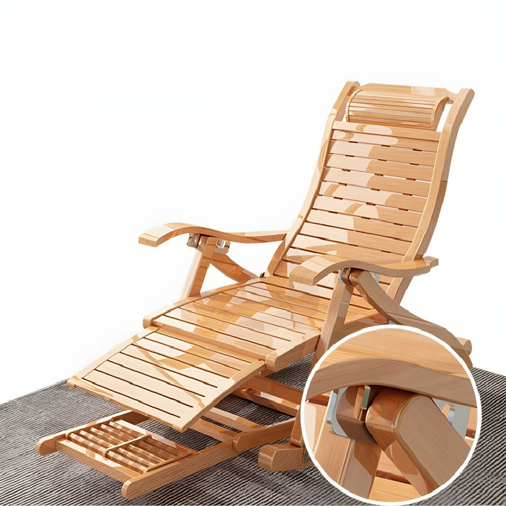 Rocking Accent Chair Wooden Farmhouse Living Room Ladder Reclining