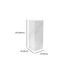 Up to 19 in L x 30 to 39 in/20 to 29 in H Stone Marble Square Unfinished Display Table