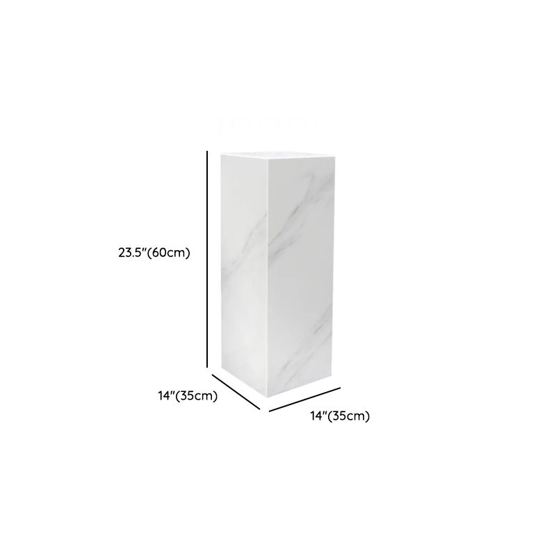 Up to 19 in L x 30 to 39 in/20 to 29 in H Stone Marble Square Unfinished Display Table