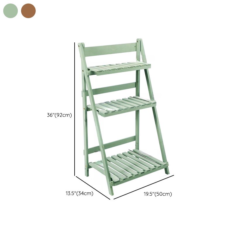 3 Tiers Rectangle Laminate Flower Stand, 1 Piece Set with 3 Shelves and Legs