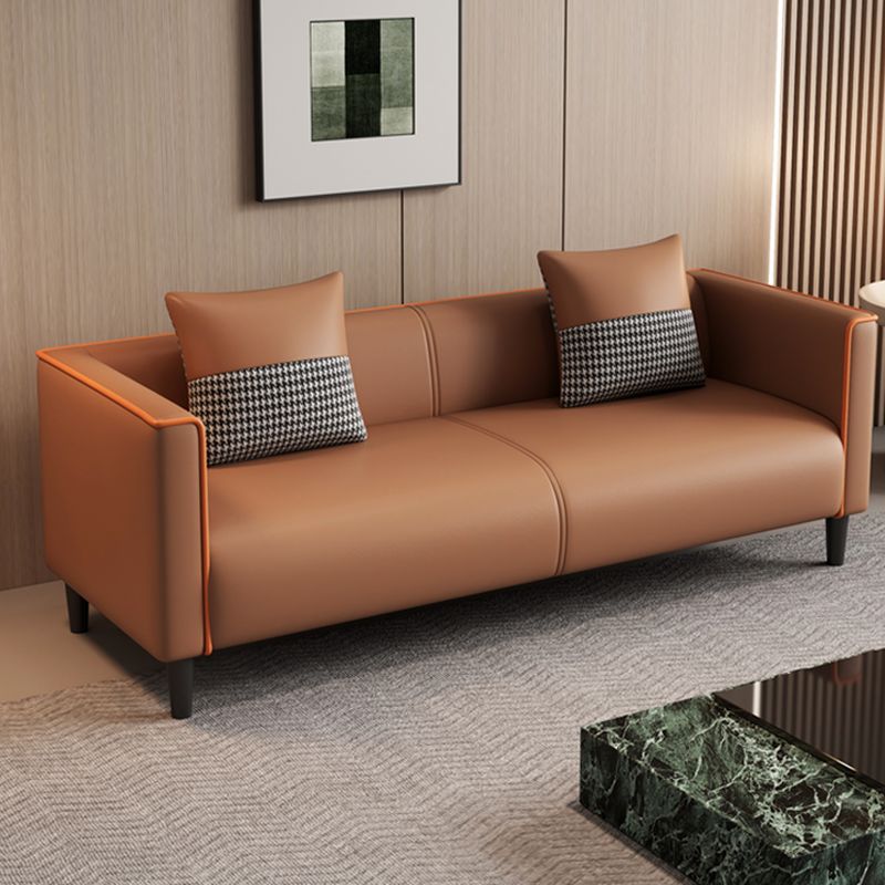Standard Sofa/Loveseat/Single Sofa in Synthetic Leather, Available in Grey/Dark Blue/Light Green with Arm