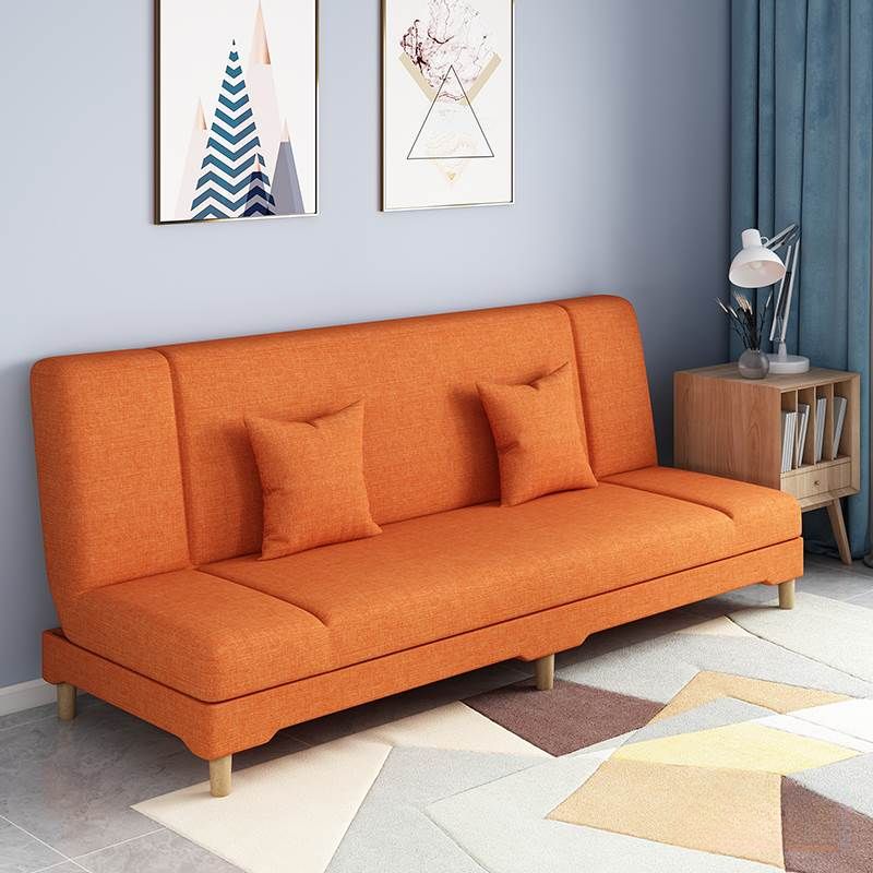 Contemporary Modern Grey/Azure/Emerald Green Sleeper, Solid Color, 3-Seater with 2 Pillows