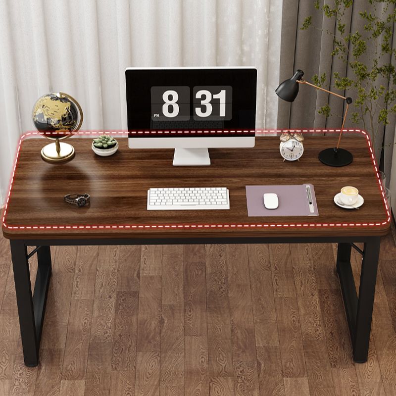 Casual Adjustable Writing Desk with Scratch-proof Sleigh Base in Ink/Light Gray/Sepia, Unattached Installation and Caster Options
