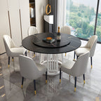 Modern 1/2/7 Pieces Dining Set Round Sintered Stone Dining Table for Dining Room