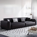 Drawing Room Standard Sofa/Single Sofa in Midnight Black with Armrest and 3 Pillows/1 Pillow