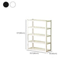 Steel Vertical Barrister Bookcase with 5-Shelf/6-Shelf and Open Back