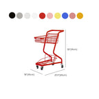Durable Steel Shopping Cart for All Ages with 1 Shelf