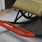 Modern Rocking Accent Chair Rattan/Wicker Rocker Chair for Porch