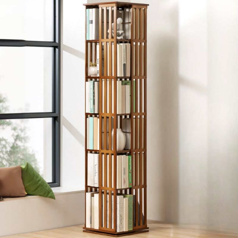 Vertical Open Display with 6-Shelf and Open Back