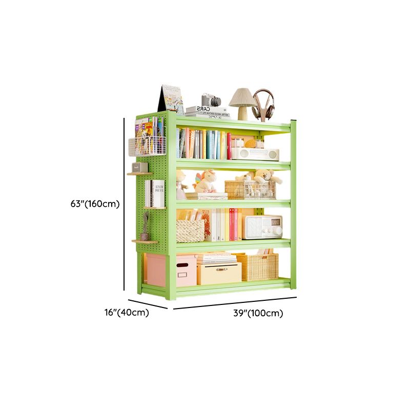 Olive Green Simplistic Wire Warehouse Storage Rack with Alterable Shelf and Standing Installation