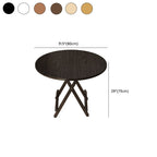 Laminate Dining Table with Crossed Legs, Scratch-repellent, Foldable, 2-seater