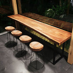 Modern Rectangular Pub Table 1/5 Pieces Wooden Counter Table