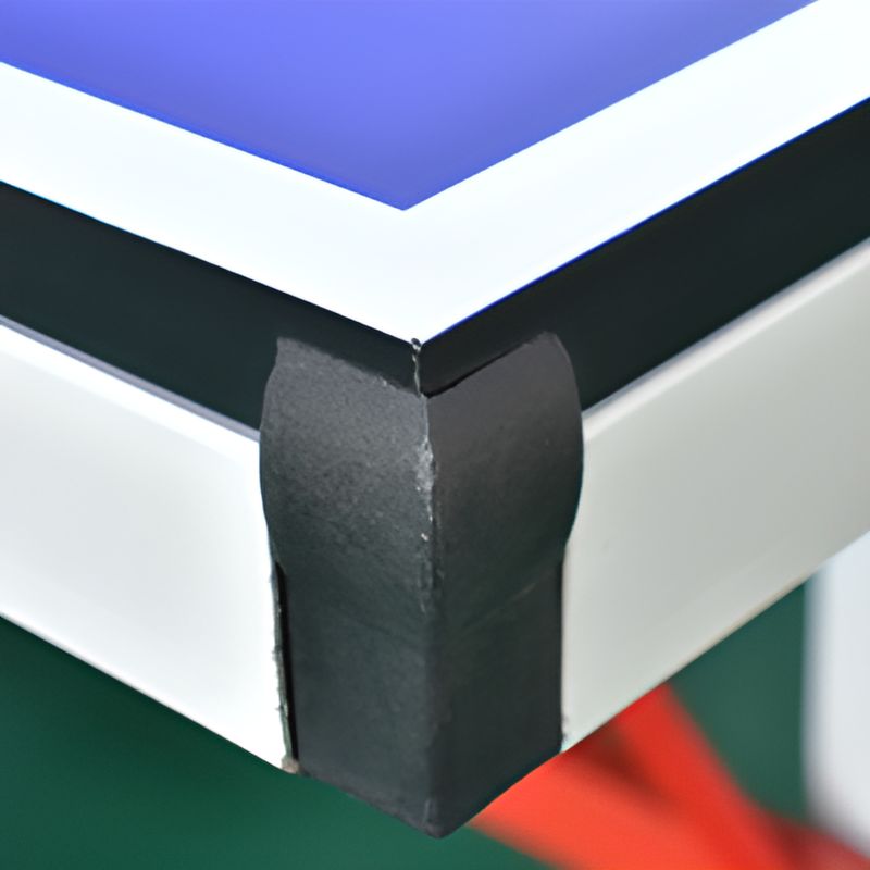 Indoor/Outdoor Cerulean Synthetic Laminate Ping Pong Table with Included Paddle