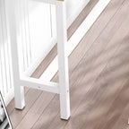 Modern Light Wood Rectangular Bar Set with Trestle Base and Counter Height (100cm)