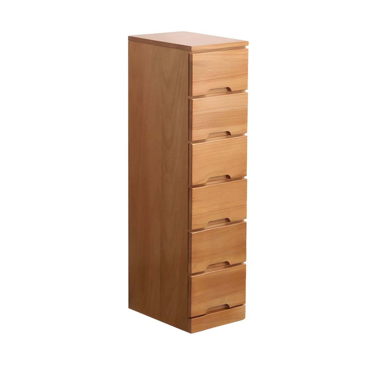 Modern Simple Style 16" Wide Solid Wood Filing Cabinet with Drawers for Home Office