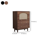 Trendy Raw Wood Wardrobe Chest Of Drawers with 4 Drawers, Hutch, 2 Interior Shelves, Horizontal